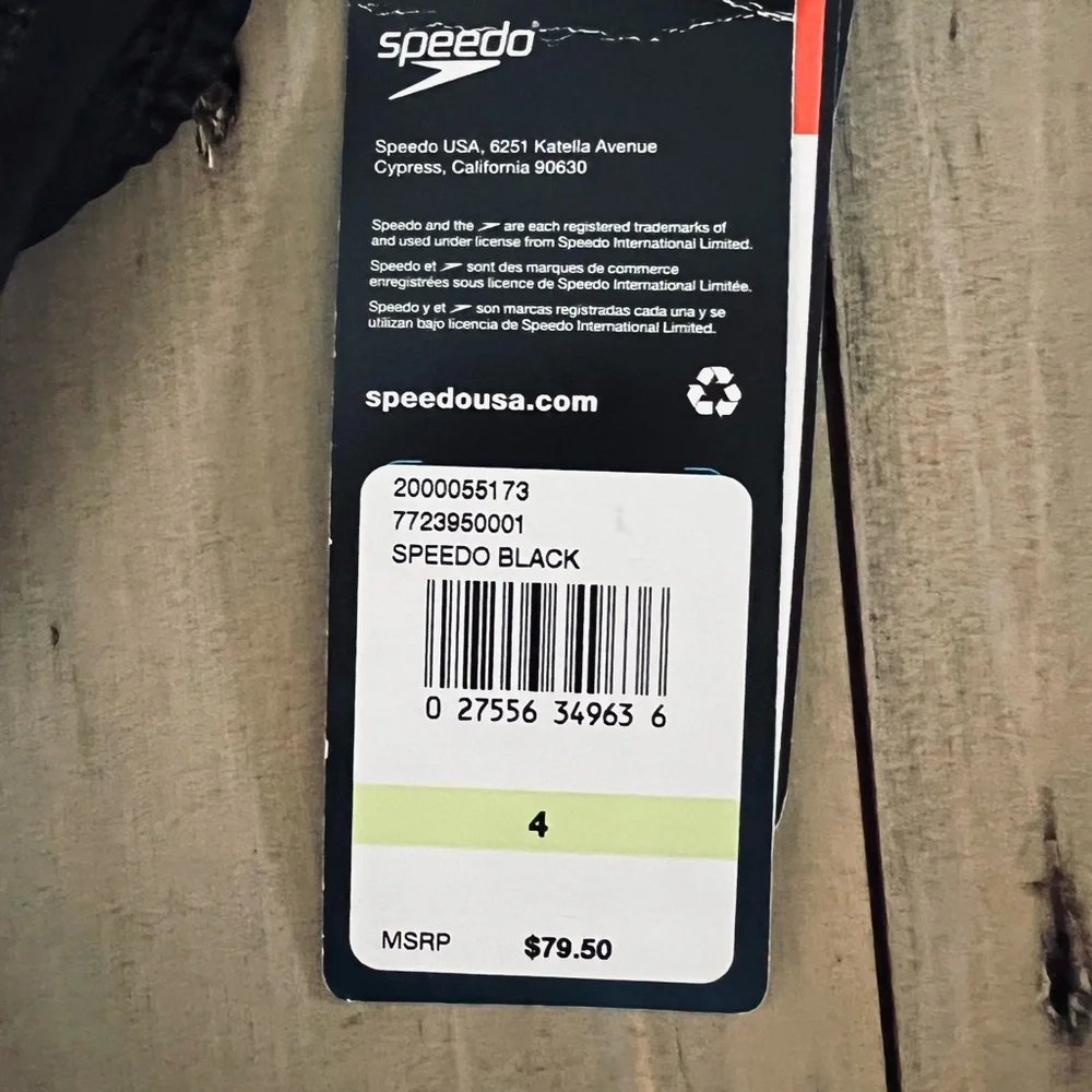 Speedo Quantum Fusion Splice Swimsuit for Women Black Athletic  Size 4 NWT